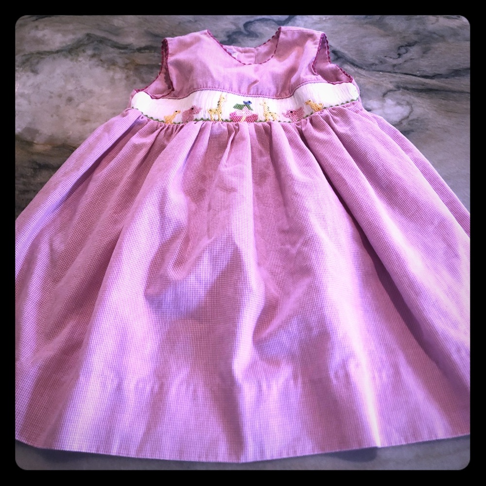 Collection Bebe infant girl smocked dress